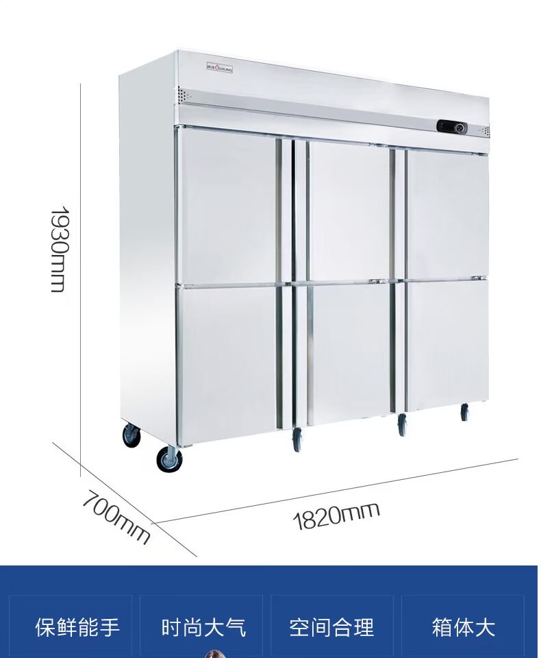 Tủ lạnh Sui Ling Z1.6L6-C Tủ đông Tủ lạnh dọc Tủ lạnh Khách sạn Tủ đông Tủ lạnh thương mại sáu cửa - Tủ đông tu lanh cua kem