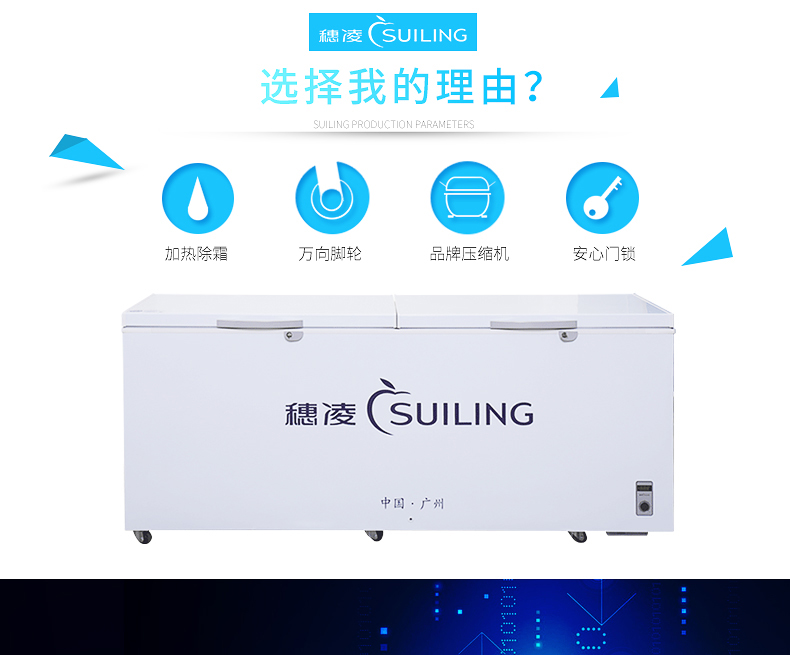 tủ trữ đông sữa Tủ lạnh Sui Ling BD-730 Nhiệt độ thấp một nhiệt độ Một phòng cấp đông Tủ lạnh tủ lạnh ngang lạnh tủ đông nhỏ