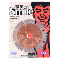 Blue ocean smile Golden widened serrated dry straight corrugated sheet diamond saw blade marble cutting blade