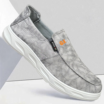 Ice Silk Cloth Shoes Men 2022 New Summer Breathable Shoes 100 Hitch Fashion Men Casual Soft Bottom Super Light Sails Shoes