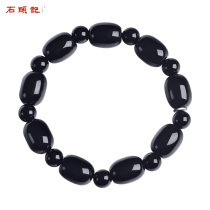 Stone Ji Fu Xing Gao Zhao Black Agate Bracelet Tiger Stone Wood Stone Bracelet Men