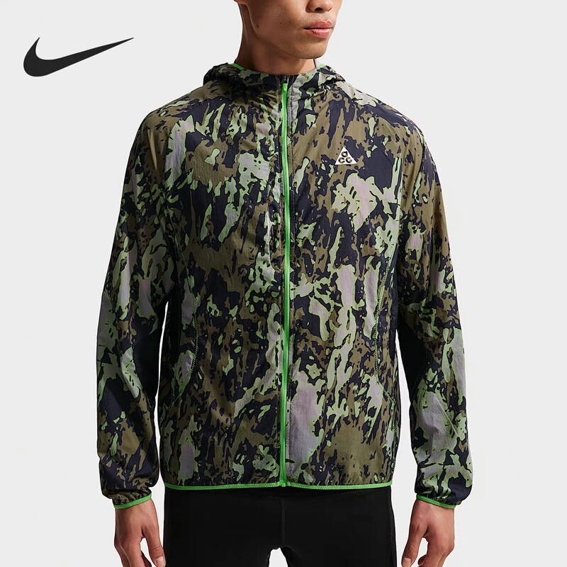 Nike Acg Logo Outdoor Functional Waterproof Stowable Lightweight Sports and Leisure Skin Jacket If2172-009