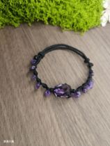 macrame hand-woven original amethyst woven bracelet crystal raw stone wire-wound woven bracelet