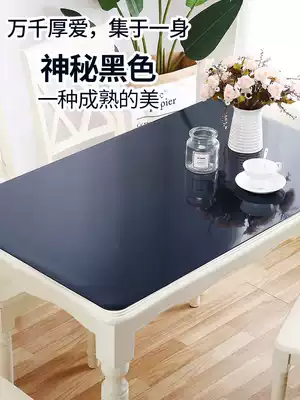 Soft glass table mat pvc waterproof and oil-proof non-washing plastic tablecloth Crystal Board rice table mat coffee table mat tablecloth