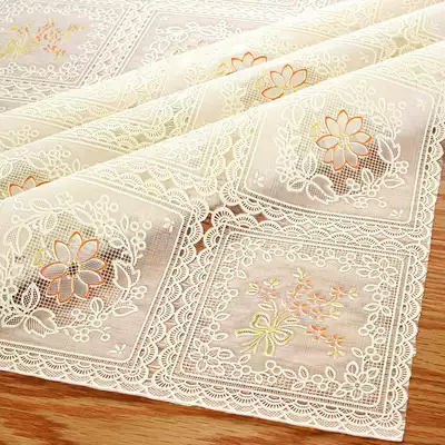Tea table cloth pvc plastic tablecloth rectangular waterproof and oil-proof European bedside table cabinet table cabinet cover