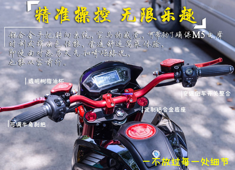 Mới khỉ nhỏ m3 M5 xe máy điện trailer sửa đổi 96v người lớn nam du lịch xe điện đôi pin xe - Xe đạp điện xe máy điện giá rẻ