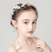 Childrens jewelry Girls fresh garland Japanese and Korean alloy hair accessories set Forest flower princess girl performance headdress