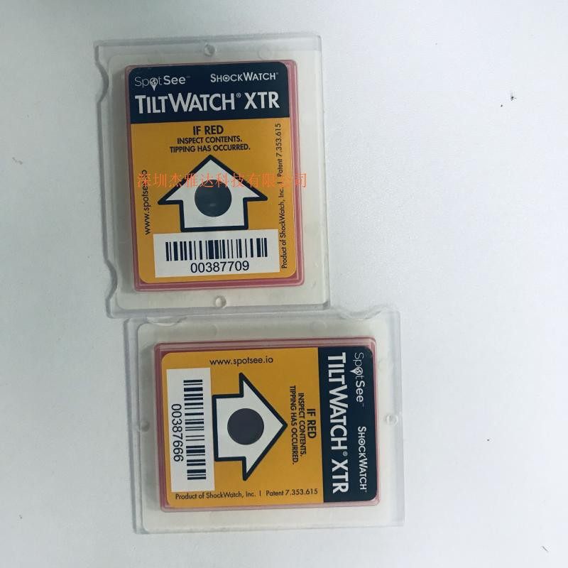 Agent import Tiltwatch XTR anti-tilt label anti-dumping logistics monitoring labeling angle monitoring