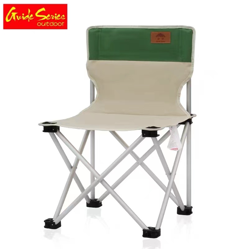 Outdoor aluminum alloy bold and thick leisure chair outdoor barbecue camping fishing folding chair