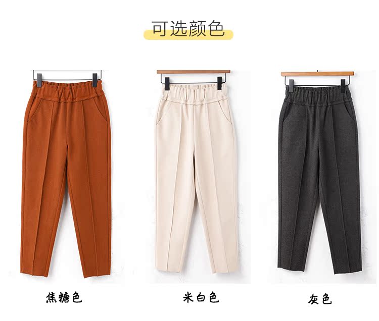 Quần bé gái cộng với nhung dày mùa thu đông mặc quần nhung trẻ em một mảnh trong quần len trẻ em lớn 2018 mới cộng với quần dài quần dài bé trai