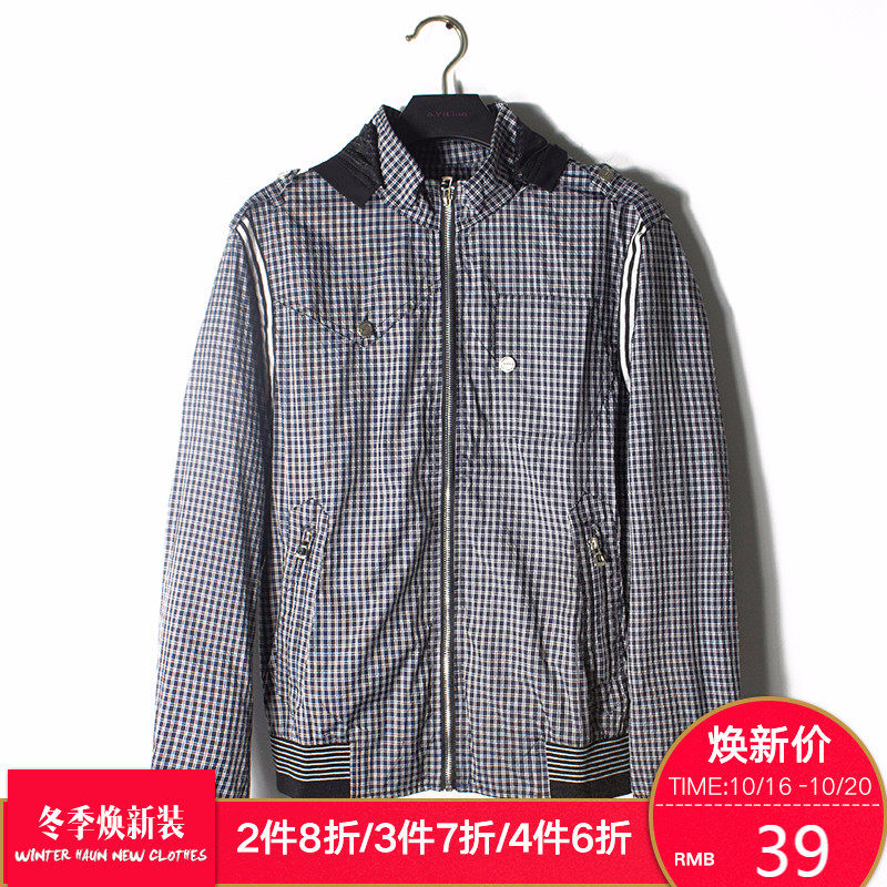 男士夹克2016秋季新款男士青年英伦时尚休闲立领夹克3810