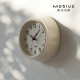 小号8寸英伦复古静音卧室奶油风挂钟高级感简约时钟挂表金属墙钟