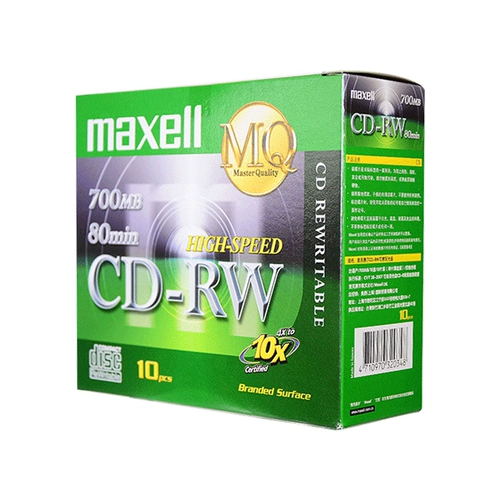 Япония Maxll McStar CD-RW Blank CD 10X Однокурсник с тонкой коробкой, изготовленной в коробке