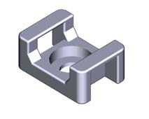 W01 translucent or black solid wire clamping wire clamp saddle type industrial aluminium extrusion material power cord fixer