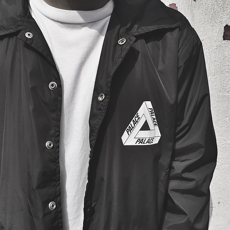 欧美陈冠希潮牌EDC PALACE LIFE滑板复古男女款宽松教练夹克外套