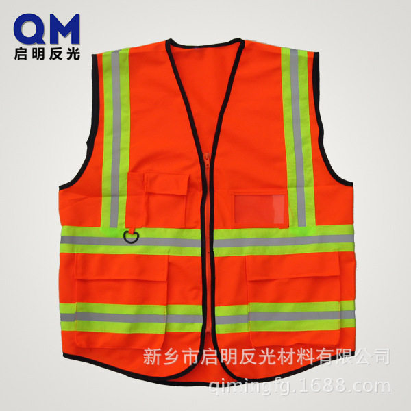 Hanging Safe vest Zipper reflects pocket reflective vest