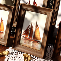 American retro 5 inch 6 inch 7 inch 8 inch 10 inch 12 inch 16 inch A3a4 Wall photo frame setting frame photo frame photo album Frame