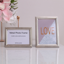 Simple creative cute Nordic metal photo frame setting 5 inch 6 inch 7 inch 8 inch 10 inch 12 inch couple handprint lip print