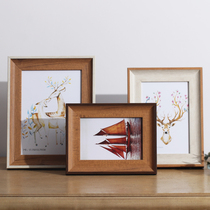 Washing photos printing and photo frame setting six inches 5 6 7 10 A4 simple American creative hanging wall frame ornaments