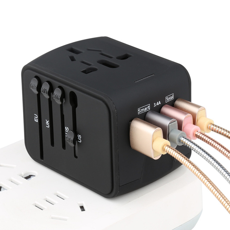Global Universal Travel Adapter Socket Multi-Function Charger Multi-Country Adapter USB Plug Conversion Plug