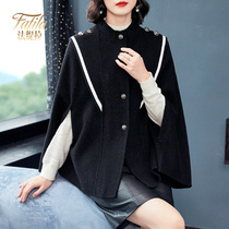 Small Cape double-sided cashmere coat womens short 2020 new autumn anti-season woolen jacket winter double-sided