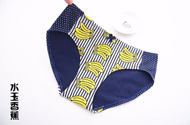 5 gói Dứa thư đồ lót nữ XL cotton eo tam giác quần short dễ thương thoáng khí ngọt ngào đồ lót nữ