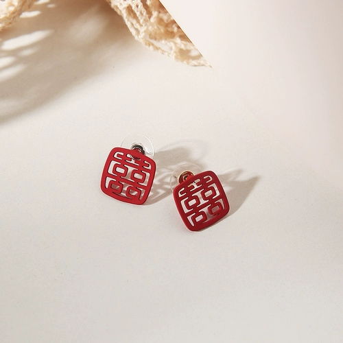 Красные серьги для невесты, праздничнный аксессуар, для подружки невесты, наряжаться