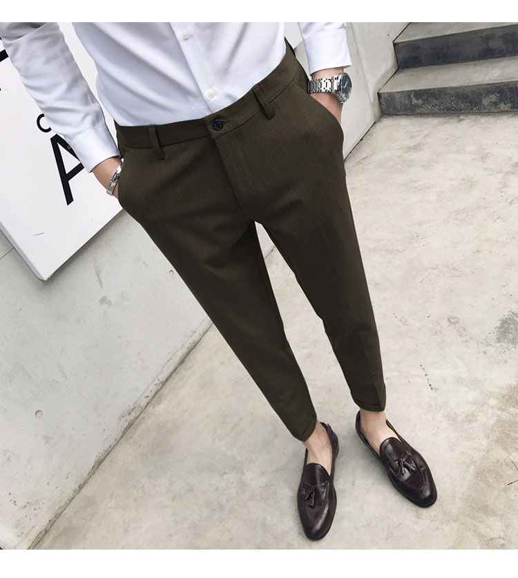 Bộ đồ vest nam phiên bản Hàn Quốc của Slim kinh doanh chuyên nghiệp ăn mặc giản dị giới trẻ Anh đồ nam đẹp 2021