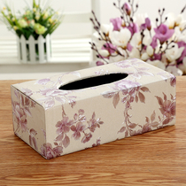 European tissue box leather tissue box hotel paper tissue box home restaurant tissue box napkin box one piece