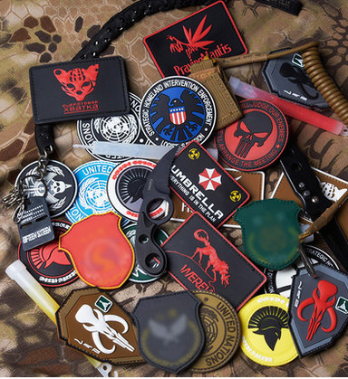 Rubber Personality Big Number Magic Sticker Arms Chapter Outdoor PVC Shoulder Bag Rubber Shoulder Badge Chest Badge Tactical Clothing Accessories