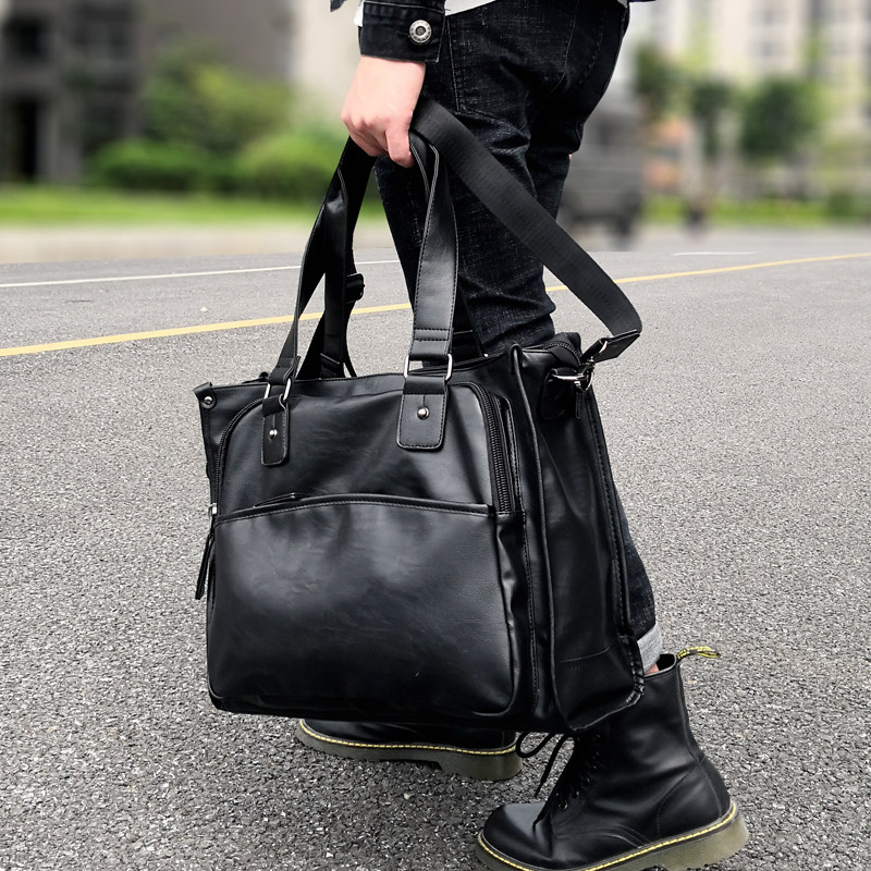 Cow Leather Single Shoulder Diagonal Satchel Business Casual Hand Carry Bag Computer Bag 2020 New Men Genuine Leather Handbag Cross