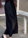 Пиджак классического кроя, осенняя приталенная юбка для отдыха, высокая талия