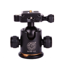 Light-mounted era Q03 camera tripod spherical gimbal micro-lock damping horizontal track SLR one-man pan-tilt
