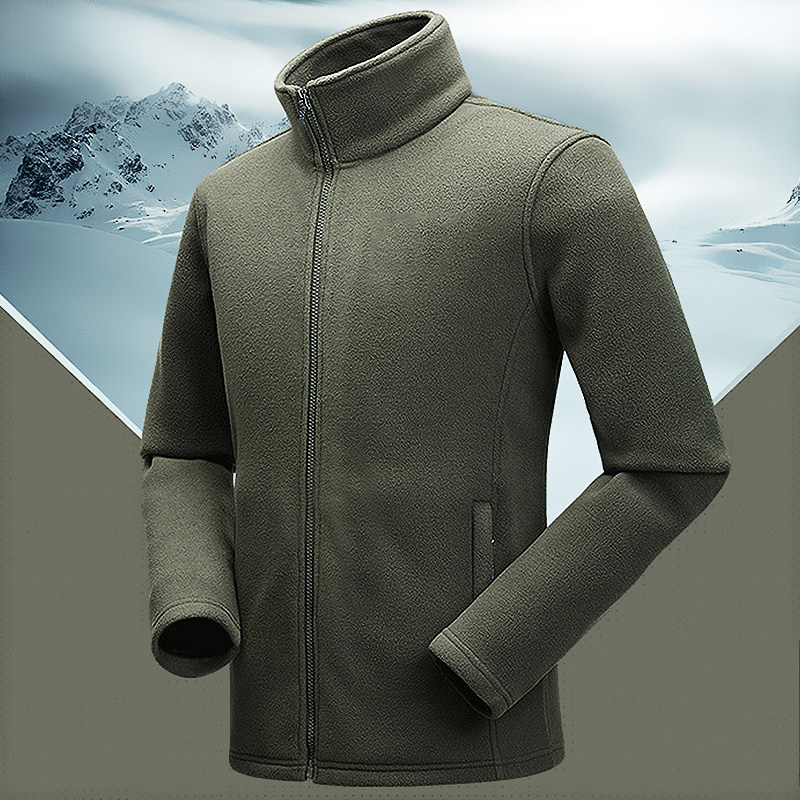 Archon Tactical Outdoor Fleece Men's Autumn and Winter Cardigan Fleece Sweater Jacket Jacket Thickened Liner