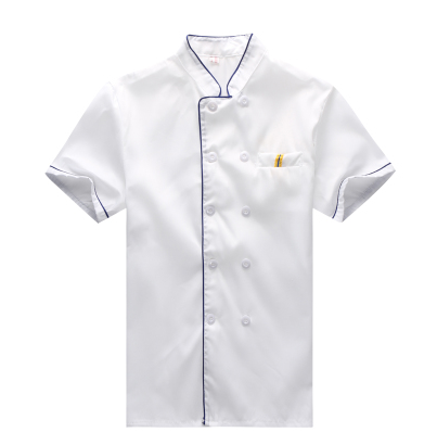 workclothes Chef của ngắn tay nhà hàng khách sạn quần áo mùa hè đầu bếp quần áo mùa hè sau khi quần áo bếp siêu mỏng thở mồ hôi người đàn ông