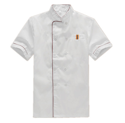 workclothes Chef của ngắn tay nhà hàng khách sạn quần áo mùa hè đầu bếp quần áo mùa hè sau khi quần áo bếp siêu mỏng thở mồ hôi người đàn ông