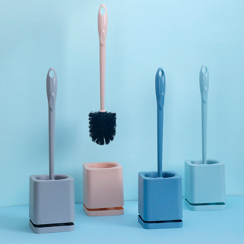 Creative Toilet Brush No Dead Angle Wash Toilet Brush Long Handle Soft Hair Hung Wall Style Home Dressing Room Cleaning Kit