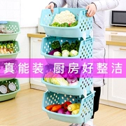 Đồ dùng nhà bếp, cửa hàng bách hóa nhỏ, đĩa nhiều lớp, giỏ, đặt rau, kệ, giỏ lưu trữ, giá đỡ - Thiết bị sân khấu