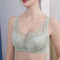 Big chest small ultra-thin non-steel ring anti-light bra large size fat MM tube chest collocation milk adjustable underwear women