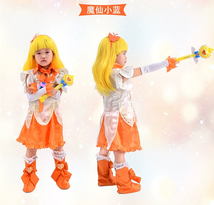 Balabalabalabala Balalala Little Magic Fairy Trang phục Miyuki COSPLAY Bộ váy công chúa cho trẻ em - Cosplay