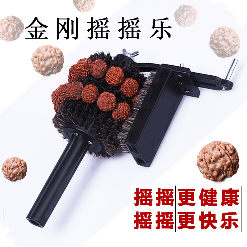 Hand-cranked text play brush semi-automatic text play brush string King Kong Bodhi brush string artifact hand-cranked bristle text play brush