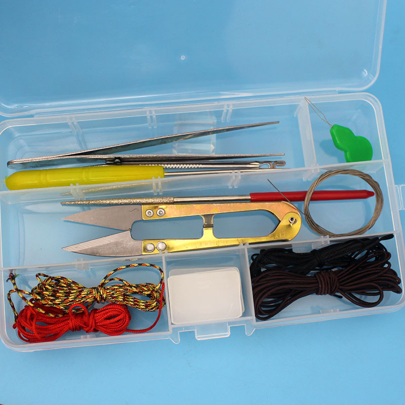 Beading and beading tool set three-way crochet reamer hand string rope elastic thread Buddha bead wire lead hook