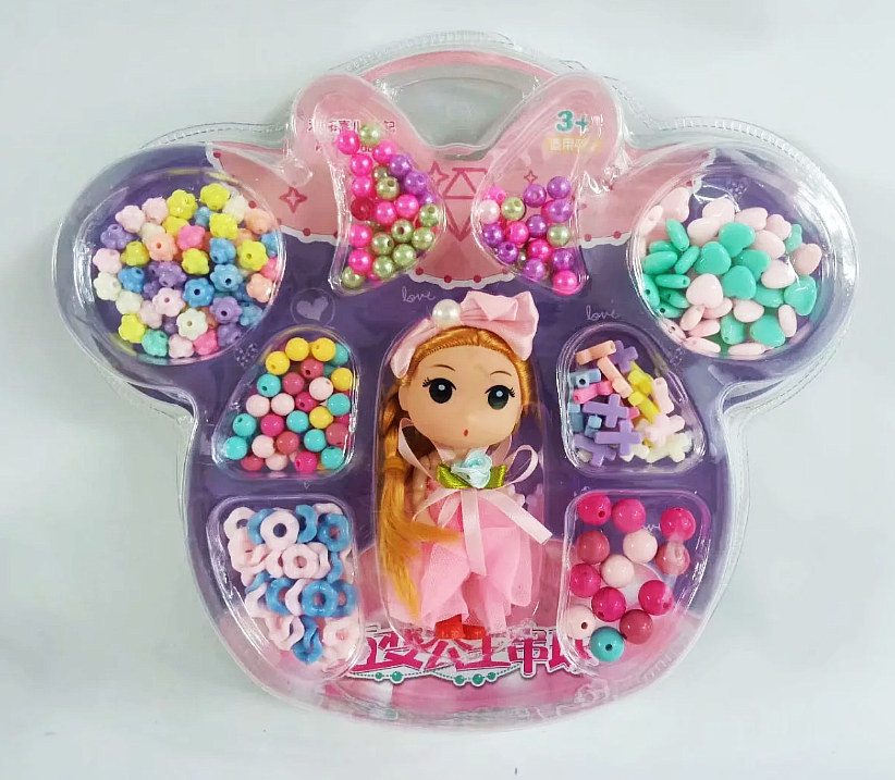 324-21 Children String Beads Toy Puzzle Handmade Diy Making Material Bag Girl Handmade Necklace Toy Mix