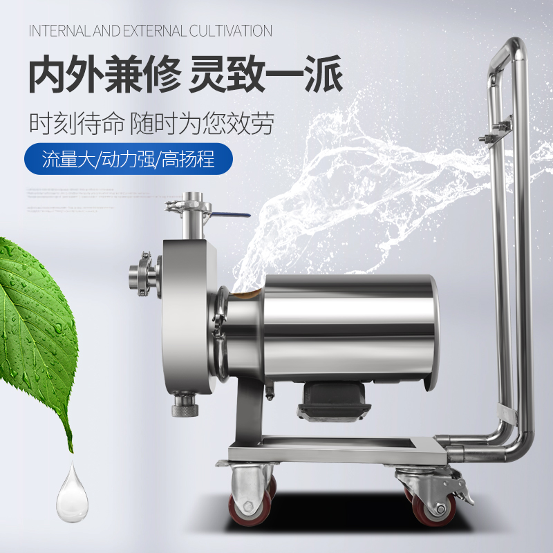 Self-priming pump automatic large flow 304 stainless steel corrosion-resistant acid-base alcohol explosion-proof industrial high-lift deep water pump