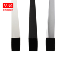 Old house square 1 5mm hollow iron square pipe crossbar accessories black white electroplated iron square pipe profiles customized