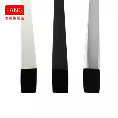 Old House Square 1 5mm hollow iron square tube crossbar accessories black white electroplated iron square tube profile customized