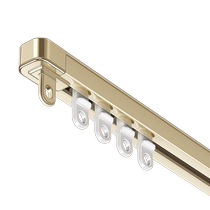 2024 New Blackout Curtain Track Silent Single and Double Track Telescopic Side Top Installation Minimalist Perforated Balcony Gauze Curtain Slide Rail