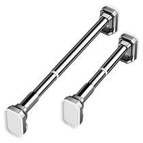 No punching retractable shower curtain rod bathroom bathroom retractable clothes drying rod stainless steel retractable door curtain support hanging rod