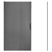 Bathroom invisible folding shower curtain bathroom dry and wet area separation partition shower room blocking waterproof bath curtain