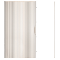 Invisible shower curtain partition waterproof and mildew-proof bathroom high-end magnetic folding shower toilet curtain dry and wet separation